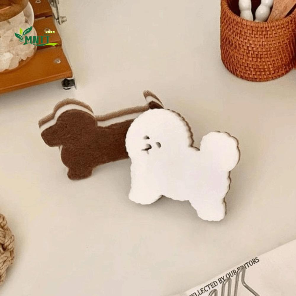 MNTT 4 Máy Chà Bọt Biển Hình Chó 3 Lớp Bichon Frise Nhà Bếp