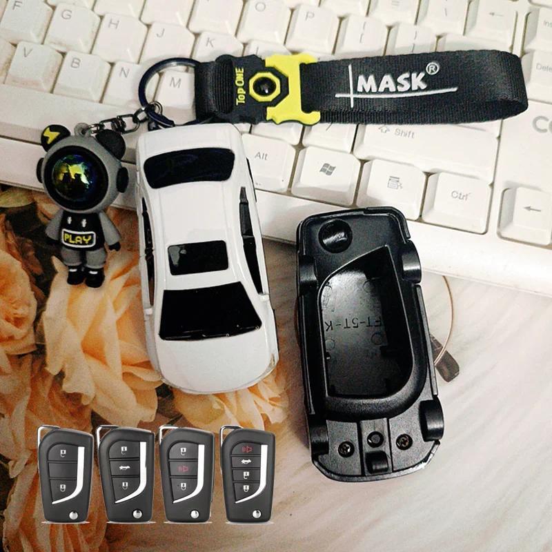 Dành Cho Xe Toyota Levin Xe Mô Hình Chìa Khóa Lật Gấp Cho Hilux Corolla Avensis Prado Fortuner RAV4 