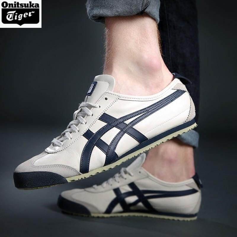 Asics Onitsuka Tiger (Onitsuka Tiger) Mexico 66 Giày thể thao da thật đế giữa