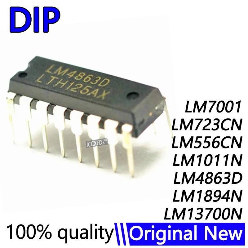 5 Chiếc UC723L LM723CN LM723 DIP-14 MC1723CP DIP UA723CN LM556CN LM1011N LM4863D LM4863 LM7001 LM189