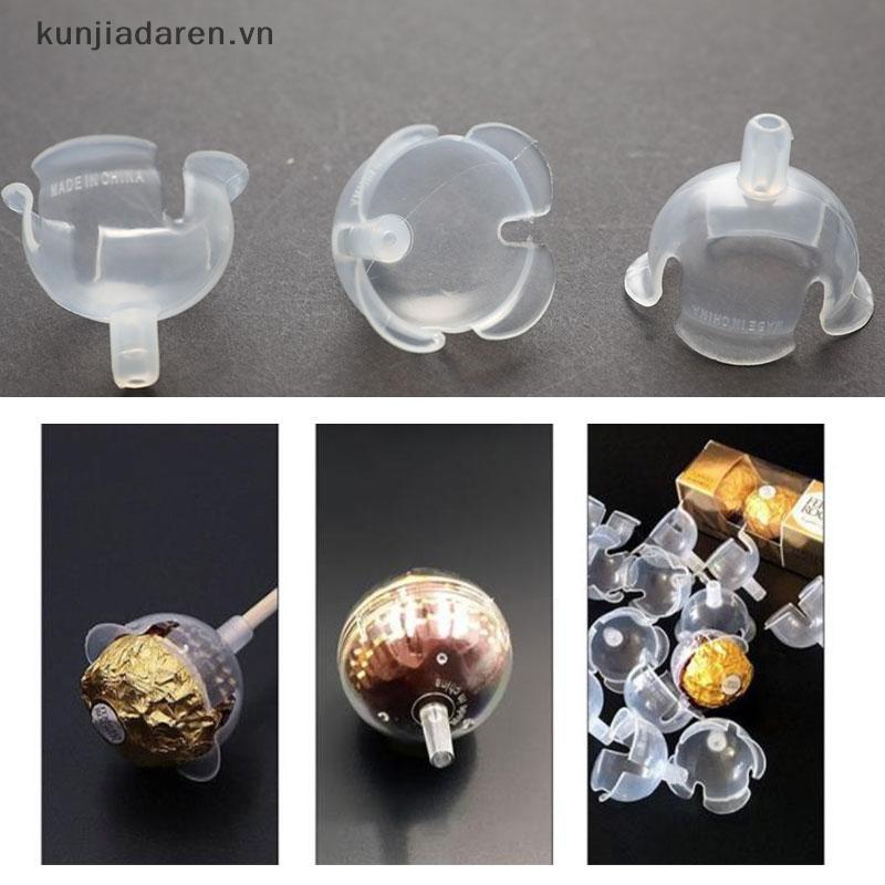 ADA 50 Chiếc Hộp Đựng Bóng Sô Cô La Hoa Kẹo Bóng Bó Hoa DIY Đế Cố Định NV