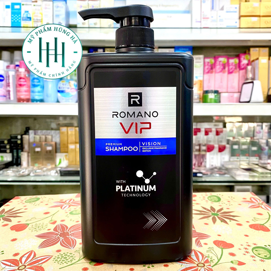 Dầu Gội Romano Vip Vison, Dầu Gội Nước Hoa Nam Cao Cấp 650G