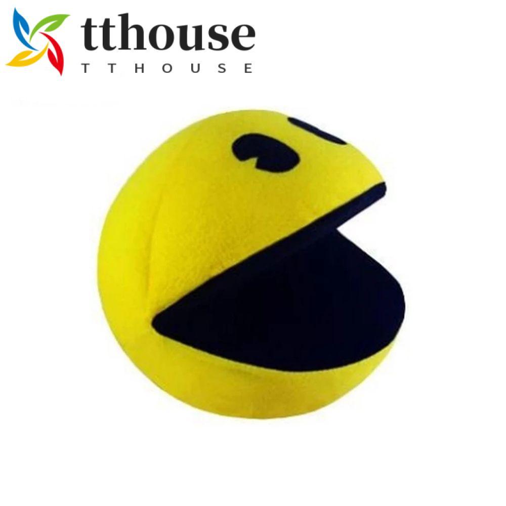 TTHOUSE Pacman Đồ Chơi Nhồi Bông Mềm Dễ Thương Đồ Chơi Nhồi Bông Trẻ Em Quà Tặng Mềm Sang Trọng Màu 