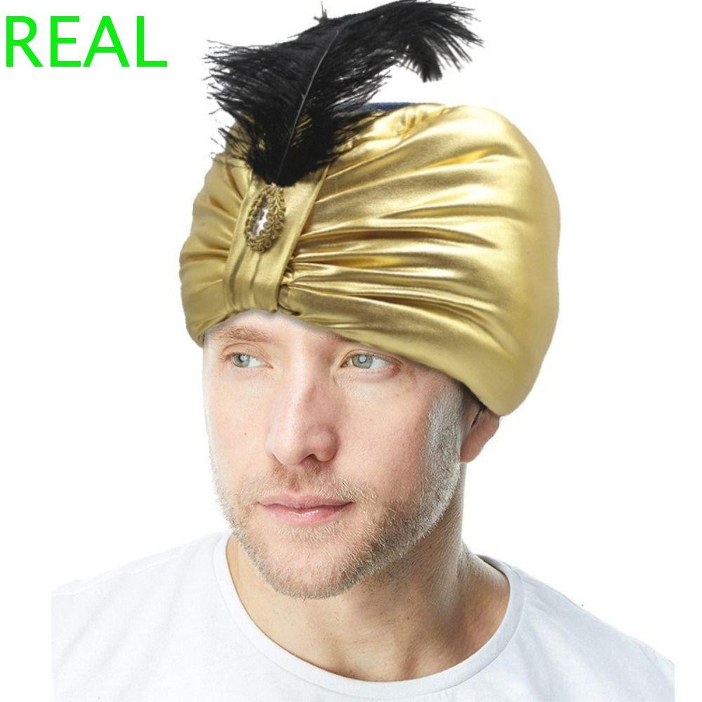 THỰC Xếp Ly Turban, Trang Phục Ả Rập Mũ Xếp Ly Ấn Độ Mũ, Dân Tộc Mũ Quấn Đầu Cosplay Sultan Trang Ph