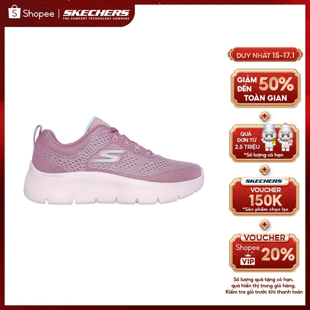 Giày Thể Thao Nữ Skechers GOwalk Gowalk Flex Kali Đi Bộ - 124830-MVE Air-Cooled Goga Mat