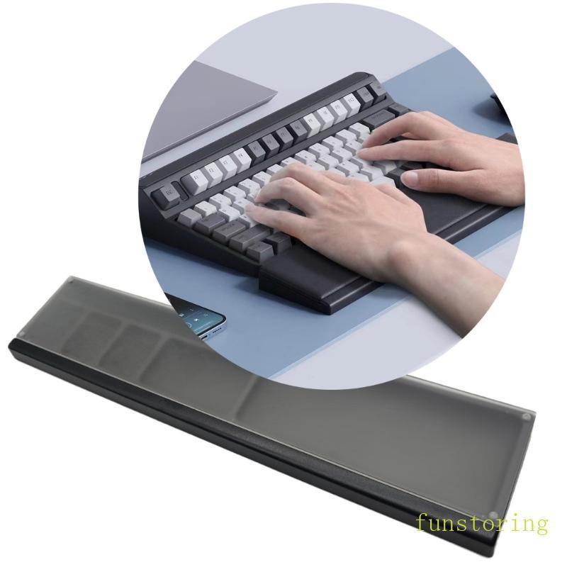 Keyboard Wrist Rest Pad Acrylic Anti-slip Support Ergonomic Palm Rest Desktop