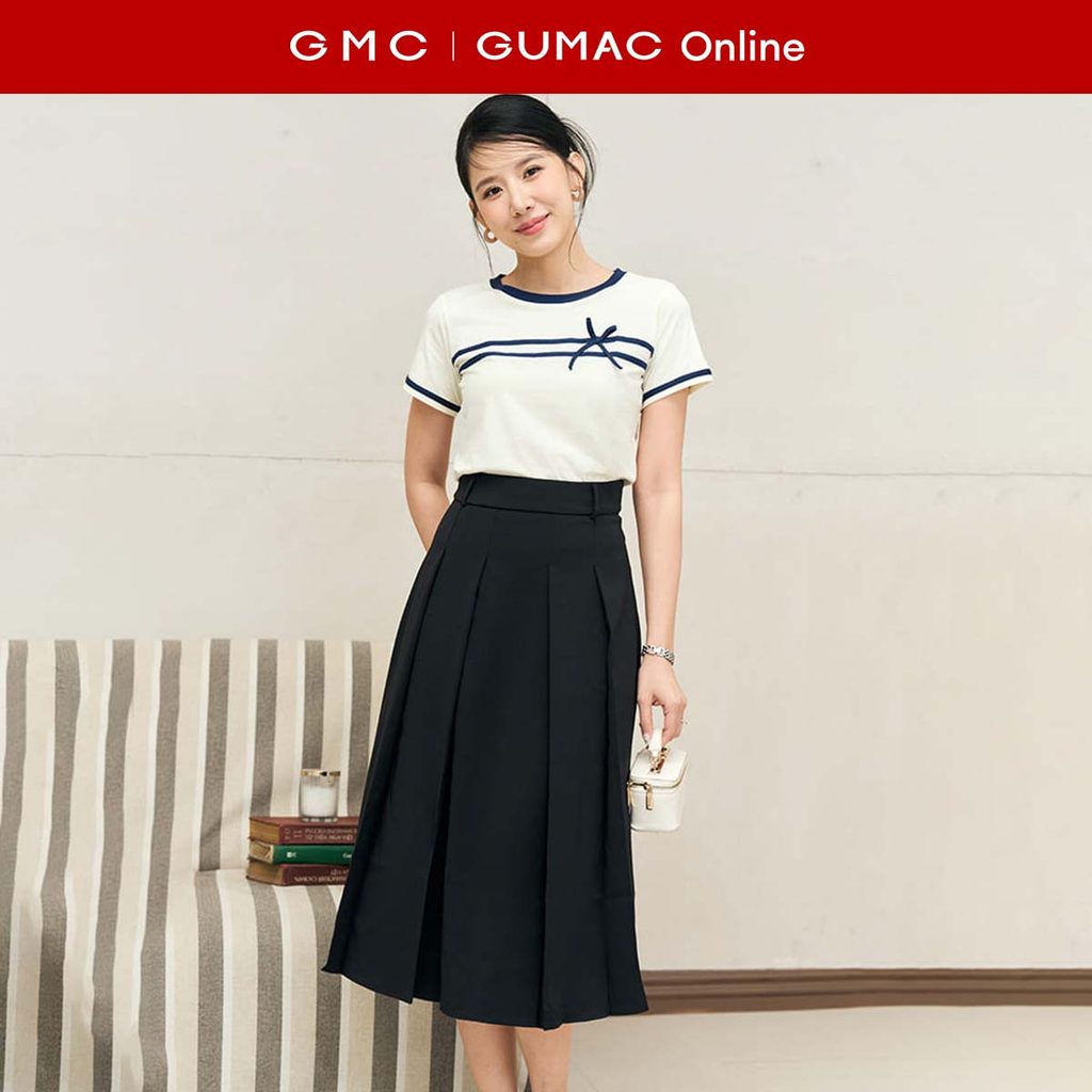 [MUA 2 GIẢM 25K] Chân váy nữ A midi dáng dài xòe xếp ly màu nâu - đen thanh lịch công sở thời trang 