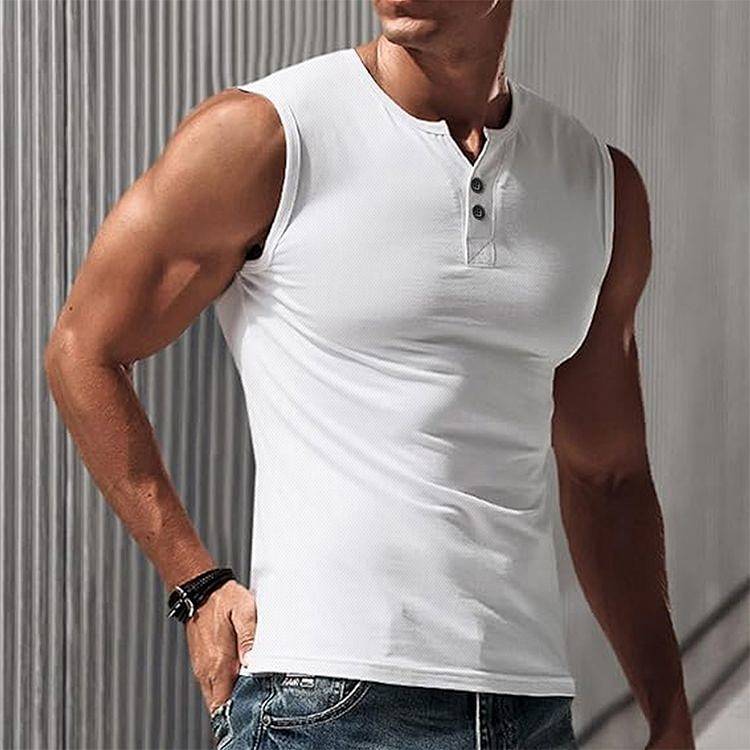 【Ready Stock】 Summer Workout Vest Men's Running Marathon Exercise Sleeveless Waistcoat round Neck Qu
