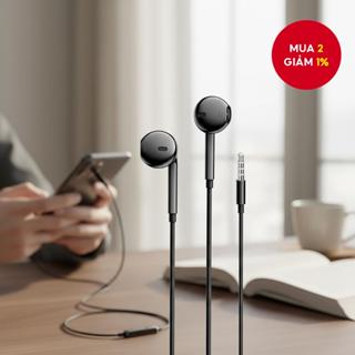  Tai nghe bass stereo ESSAGER S320 3.5mm, có dây, âm thanh HIFI, có micro.