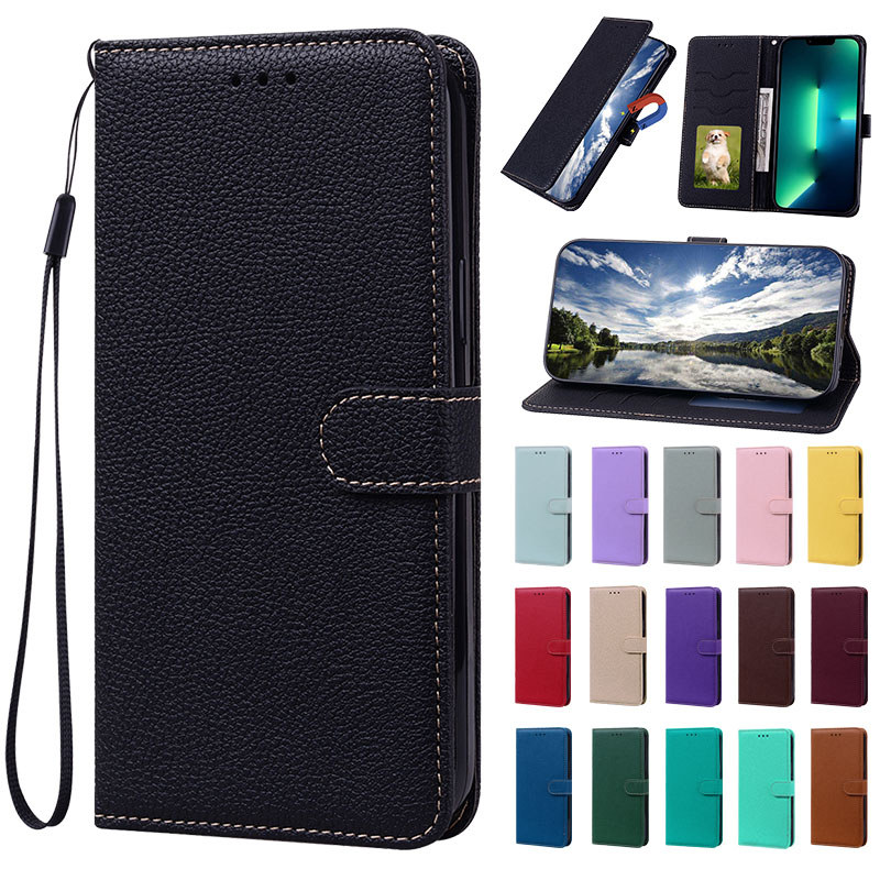 Ốp Điện Thoại Màu Kẹo Cho Huawei P30 P20 Pro P20 Lite P30 Lite Ví Da Flip Case Có Hộp Đựng Thẻ