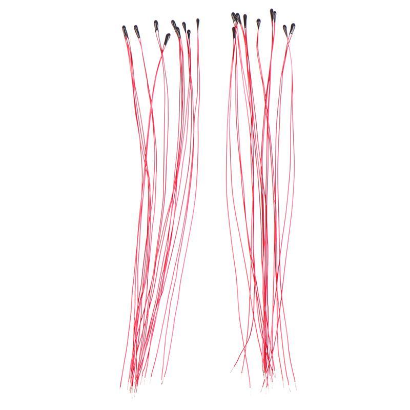 Newsmallbrains 10 CÁI Điện trở nhiệt điện trở NTC MF52B 10K 100K Đầu dò Dây đeo B3470 B3380 B3950 B3