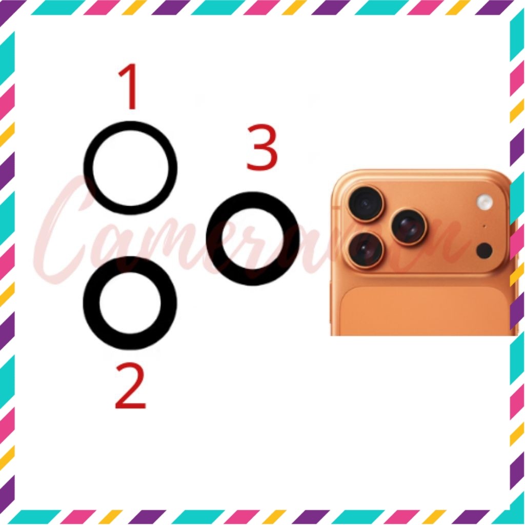 Kính Camera IP 17 Pro Max / Iphone 17 Pro Max ( Sẵn Hàng )