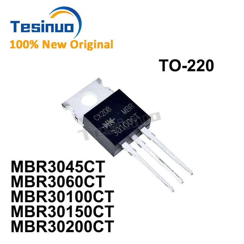 5 Chiếc MBR3045CT MBR3060CT MBR30100CT MBR30150CT MBR30200CT TO-220 Schottky diode Còn Hàng