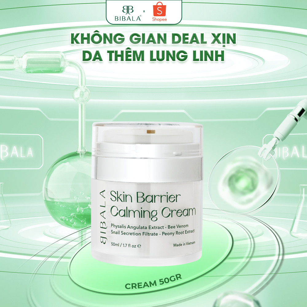 [50g] Kem dưỡng làm dịu da, dưỡng ẩm BIBALA SKIN BARRIER CALMING CREAM BIBALA