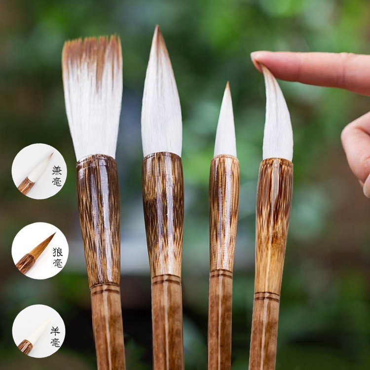 Shanlianwen Star Lake Pen Cọ Tre Bàn Chải Jianhao Sói Hao Cừu Hao Gỗ Cực Tre Thường Kịch Bản Chạy Kị