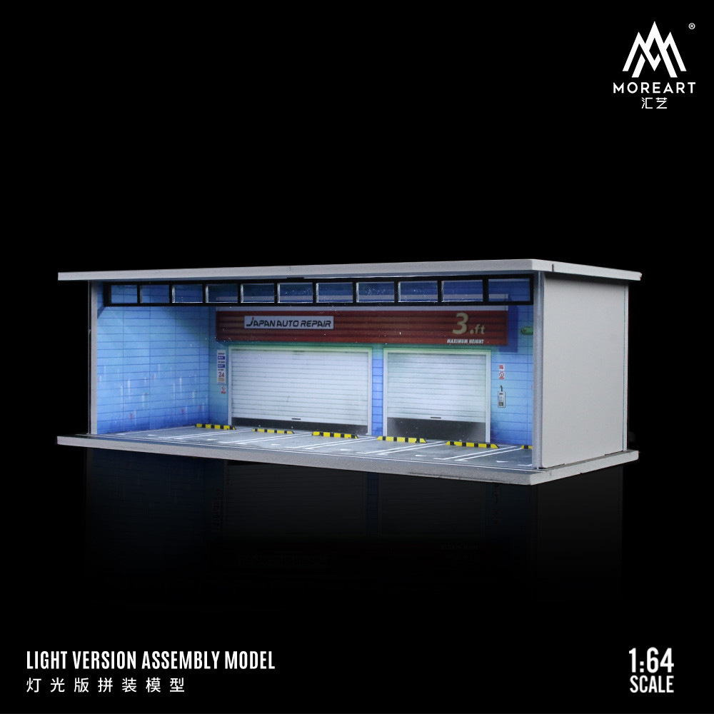 [ORDER] Mô hình diorama MOREART 1:64 Roller Shutter Door Parking Lot Lighting Set MO914053