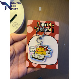 Móc khoá keychain Học nữa học mãi Lomdom nlp