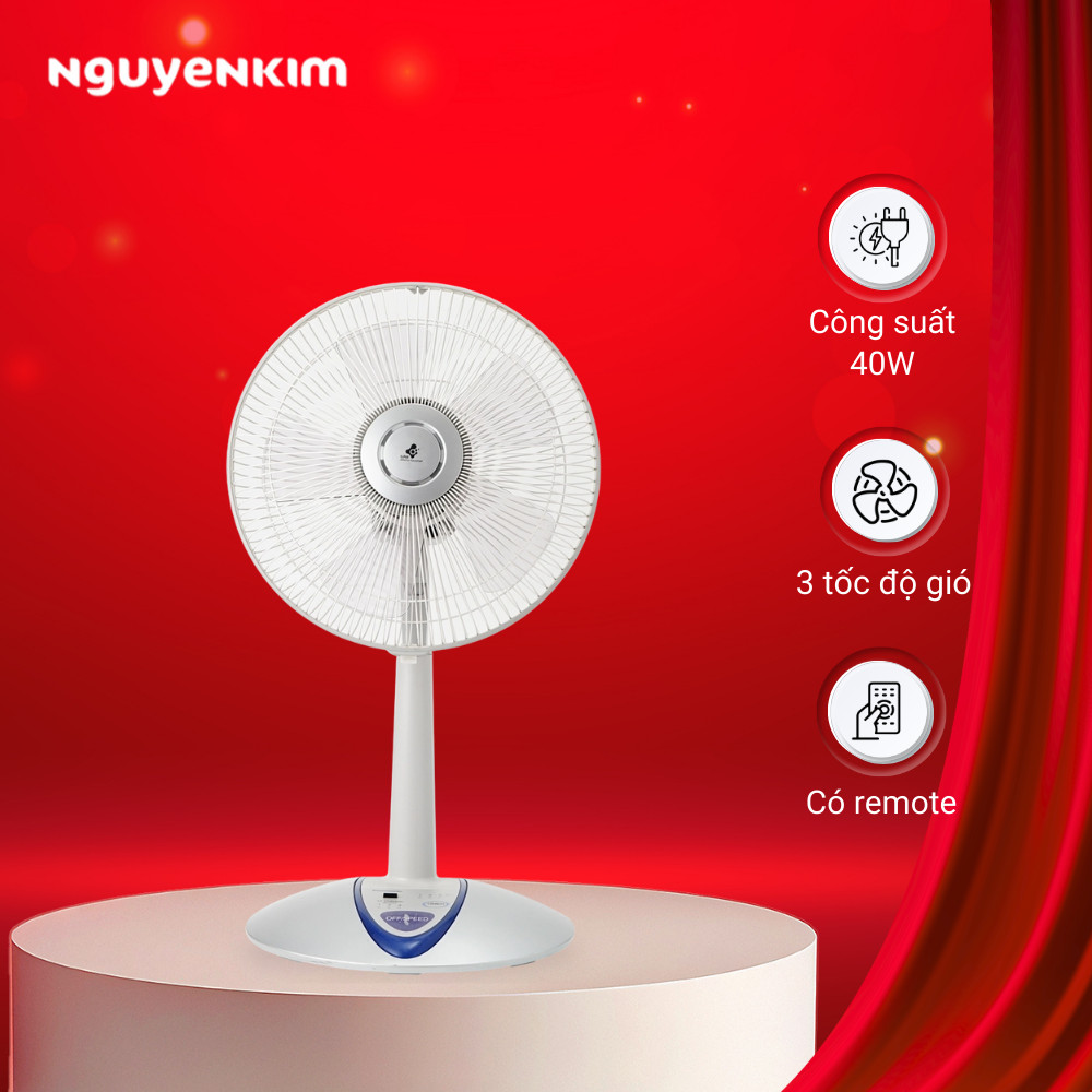 Quạt đứng Panasonic F-307KH - Điều khiển từ xa, Gió tự nhiên