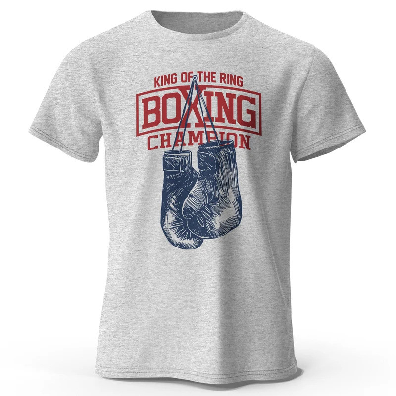 King Of The Ring Boxing Champion In Áo nam Nữ Vintage Tập Gym Quần Áo