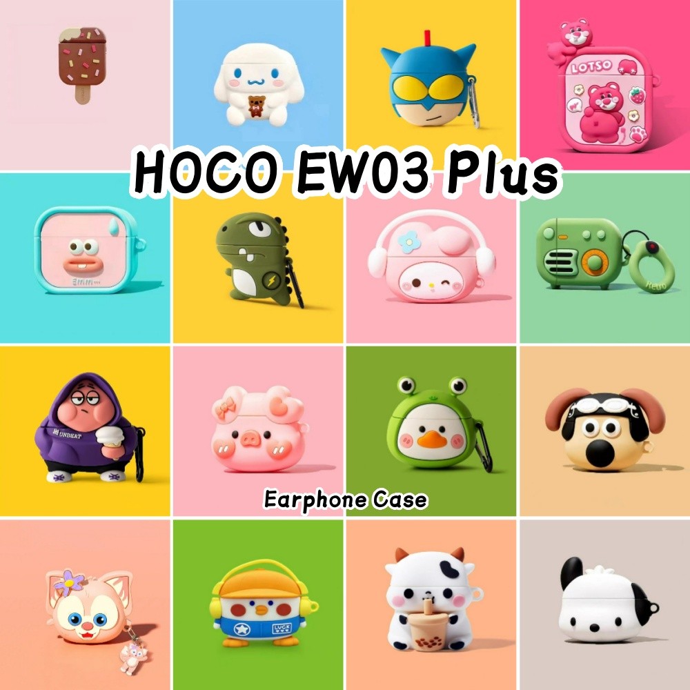 Hàng có sẵnDành Cho Vỏ HOCO EW03 Plus Silicon Mềm Ý Tưởng Hợp Thời Trang Hoạt Hình Tai Nghe Vỏ NO.3