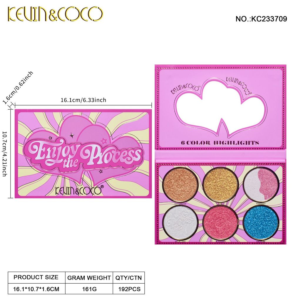 Hot Sale#Exclusive Supply KEVIN&COCO6Color Unicorn Highlight Brightening Contour Three-dimensional C