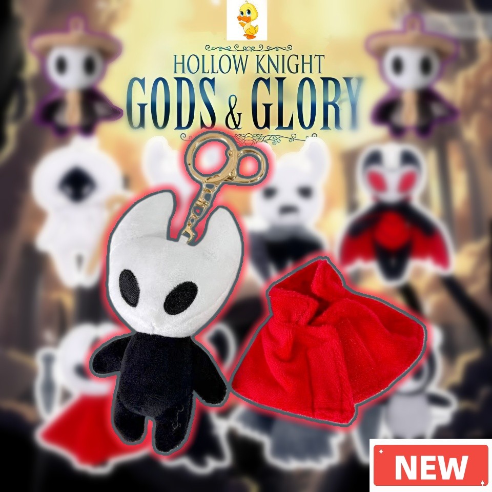 PLUS✨Hollow Knight Búp bê✨Hollow Knight Teddy Bear Doll Dễ thương Hollow Knight Hornet Plush Keychai