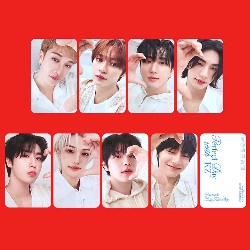 Straykids Straykids Thẻ Lịch Để Bàn 2024 MÙA HỒNG Bruce Lee Fu felix Photocard 2026.2.4