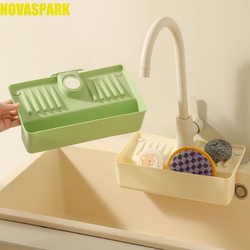 Giá để đồ thoát nước vòi NOVASPARK, Giá thoát nước rỗng chống bắn tung tóe, Giá thoát nước bồn rửa, 