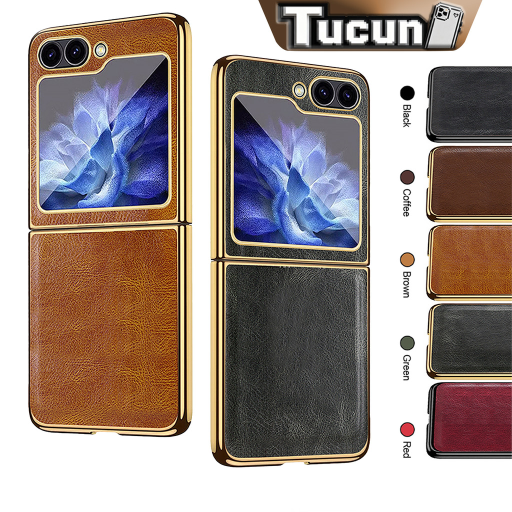 Ốp Da Sang Trọng Samsung Galaxy Z Flip 7 Ốp Lưng Samsung Z Flip 6 Ốp Lưng Z Flip 5 Ốp Lưng Chống Sốc