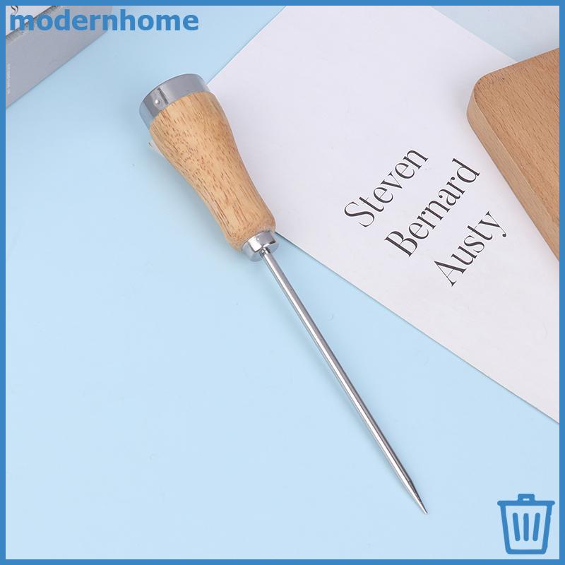 Mhvn Ice Pi Ice Icing Breaker Tay cầm bằng gỗ Thép không gỉ Ice Pi Punch Crusher Cotail Sti Fruit Ba