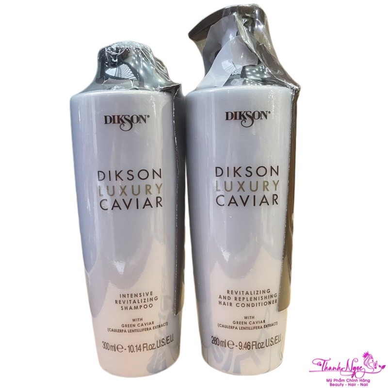 Dầu gội xả chiết xuất trứng cá muối Caviar Dikson Luxury 300ml/280ml . TN
