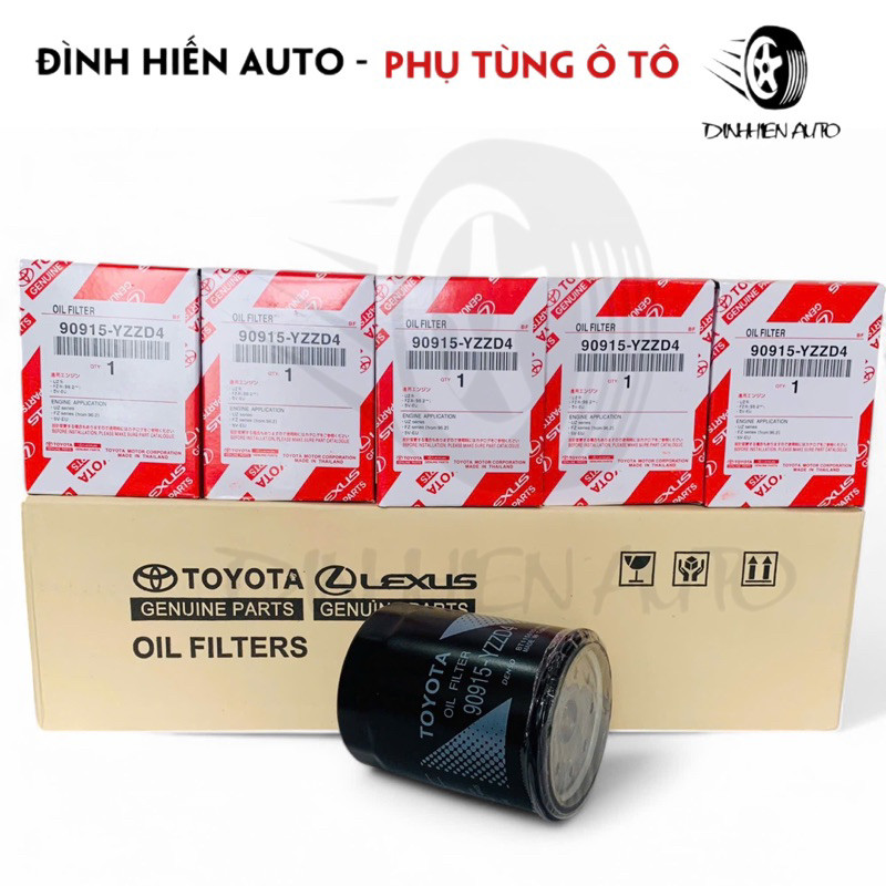 Combo 10 cái lọc nhớt xe Innova, Fortuner, Hilux, Hiace, Prado, Land Cruiser (90915YZZD4)
