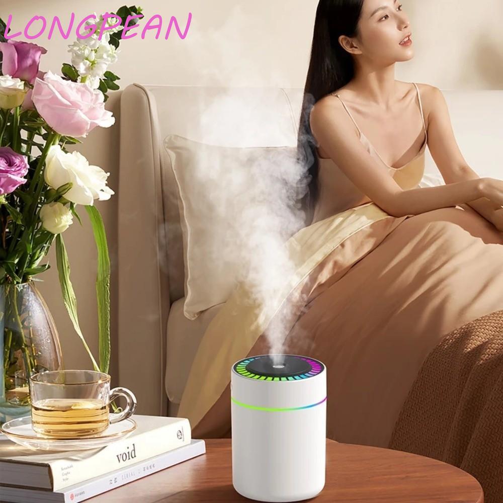 Máy tạo độ ẩm không khí Mini LONGPEAN, Đèn ngủ Máy khuếch tán hương thơm điện USB 180ML, Đèn LED cầm tay dưỡng ẩm Hoạt động im lặng Máy tạo sương thơm tại nhà