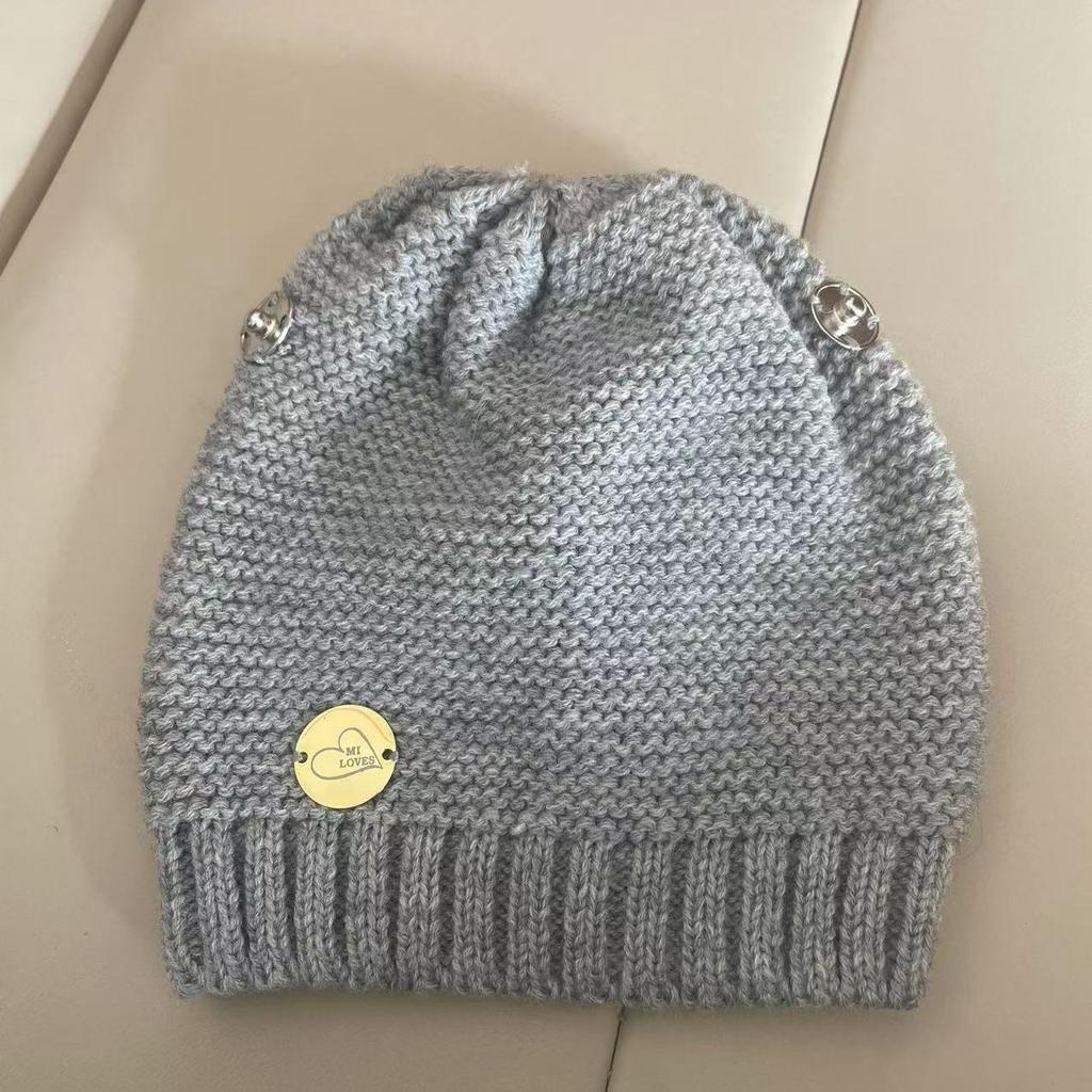 Mũ Học Sinh Thu Đông Phong Cách Mới Nam Nữ Học Sinh Tiểu Học Mũ Chui Đầu Trẻ Em Mũ Len Trẻ Em Dệt Ki