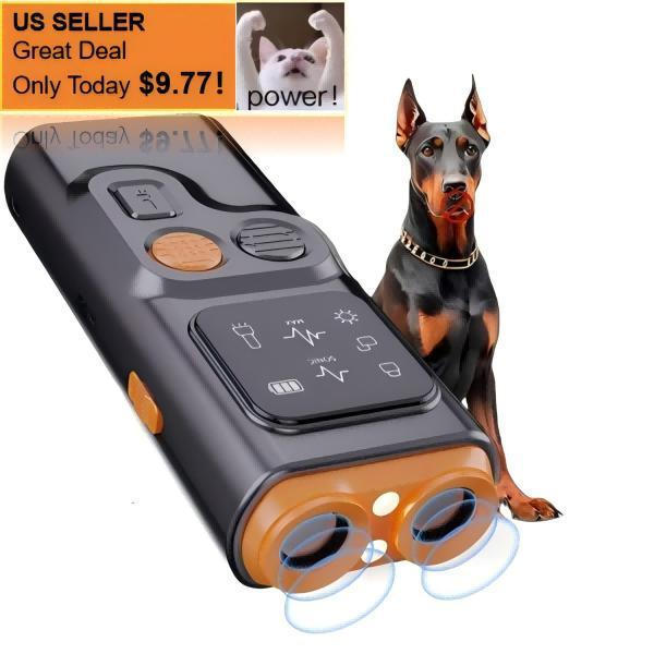 Dispositivo de Controle de Latidos de Cães Ultrassônico GoliPal 2025 – Longo Alcance, Sem Gritos ou 