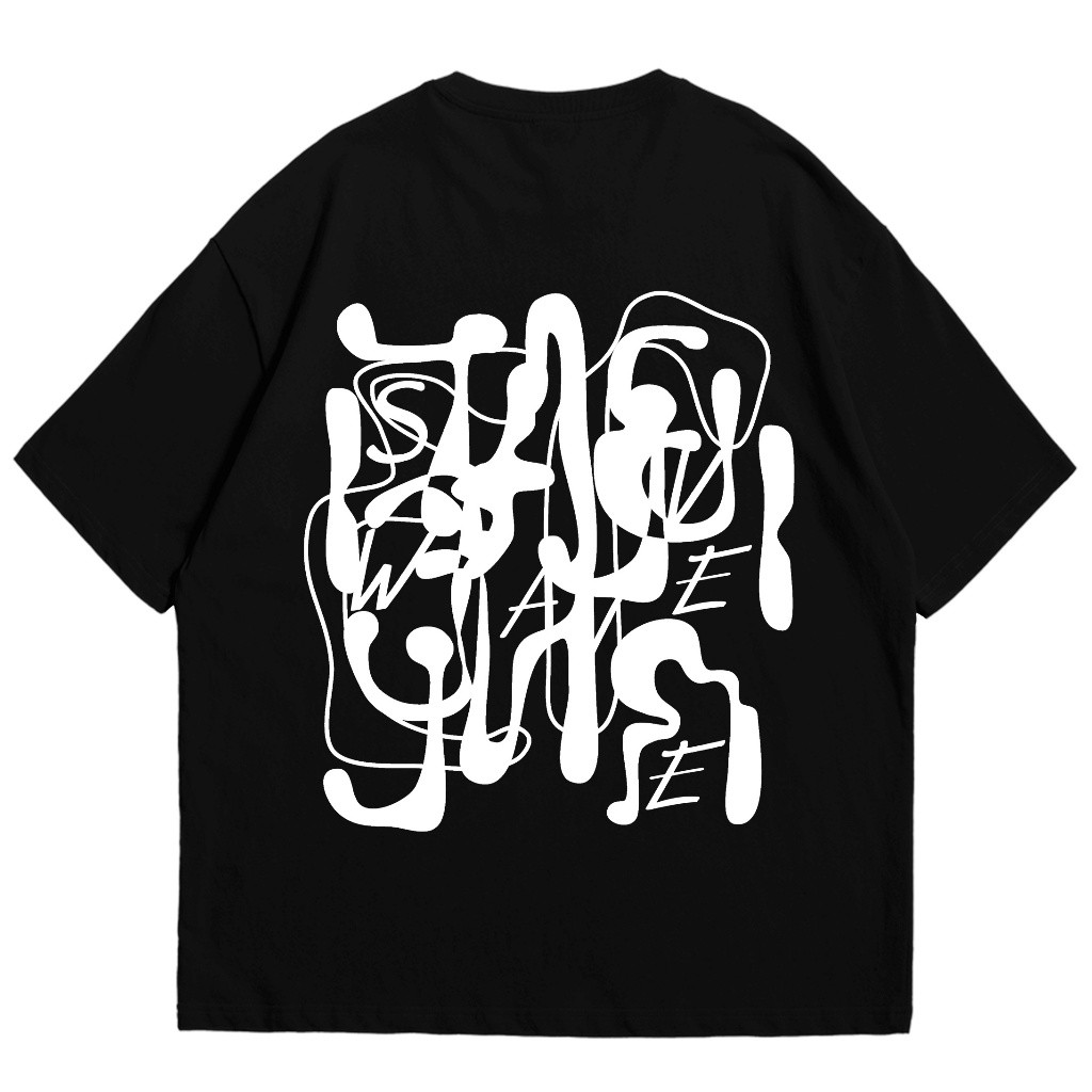 SWAVIEE Oversize Tshirt Feature Dark Cage