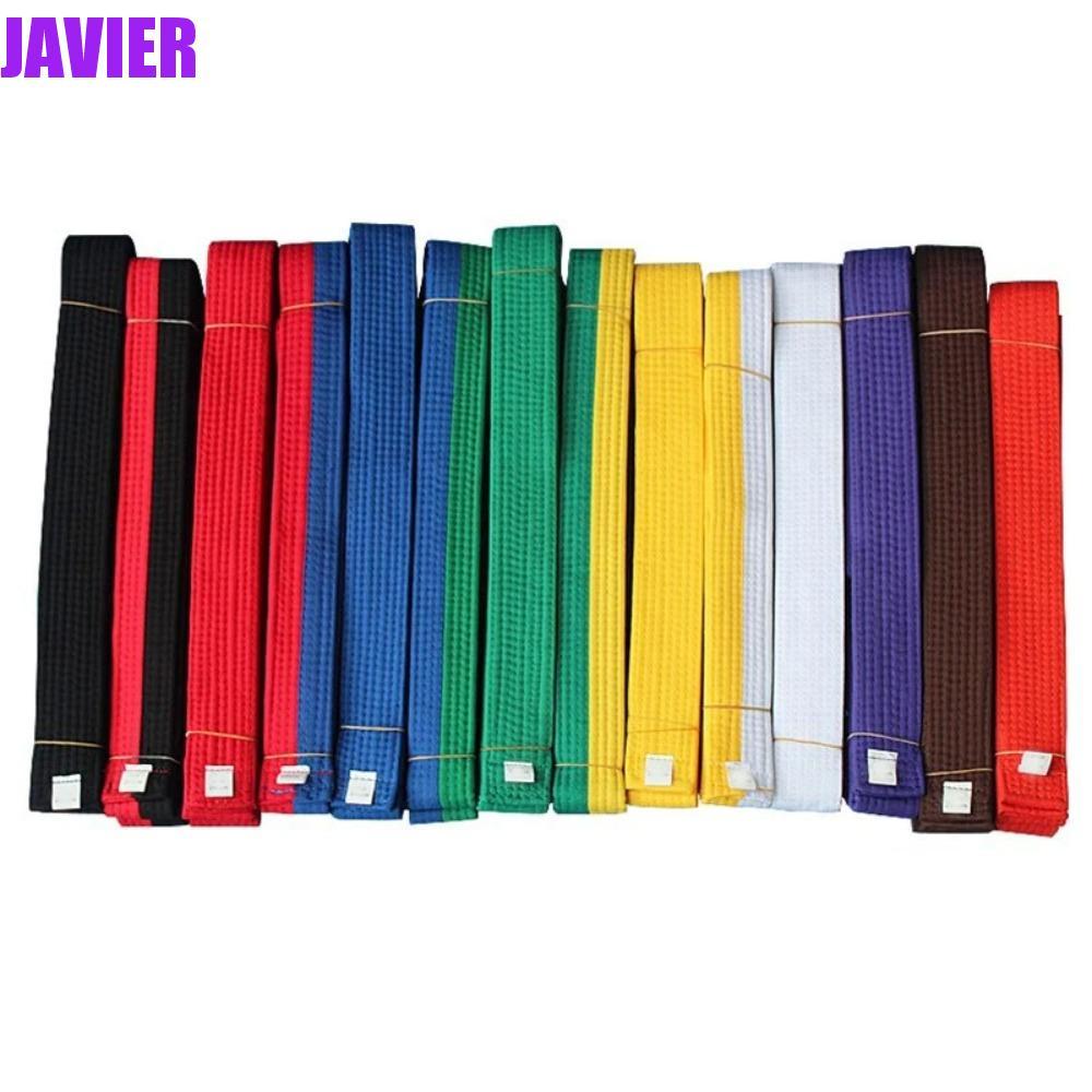 Đai Taekwondo Javier - Màu đen, đỏ, xanh, vàng - Phù hợp cho Taekwondo và Jiu-jitsu
