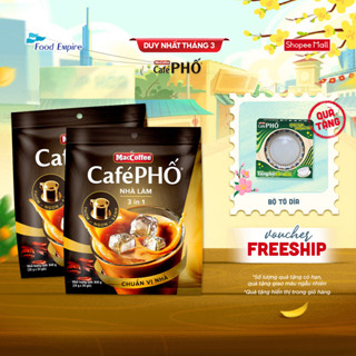 Combo 2 Túi Cà phê Phố Nhà làm - MacCoffee (bịch 30 gói x 28g - date 2027)