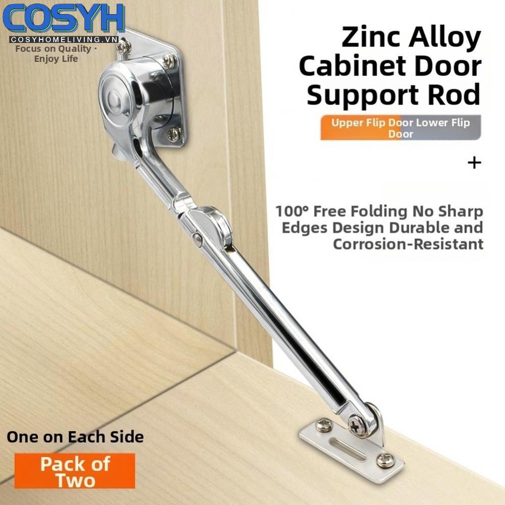 <cosyh>Hydraulic Support Rod Zinc Alloy Adjustable for Aluminum Frame and Wood Cabinets