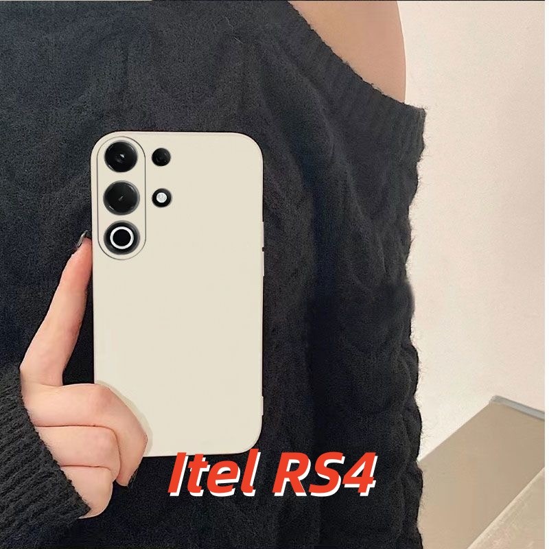 [Tùy chỉnh] Dành cho vỏ Itel RS4 Vỏ silicon Full Case Vỏ điện thoại màu trơn cổ điển Vỏ cảm giác cao