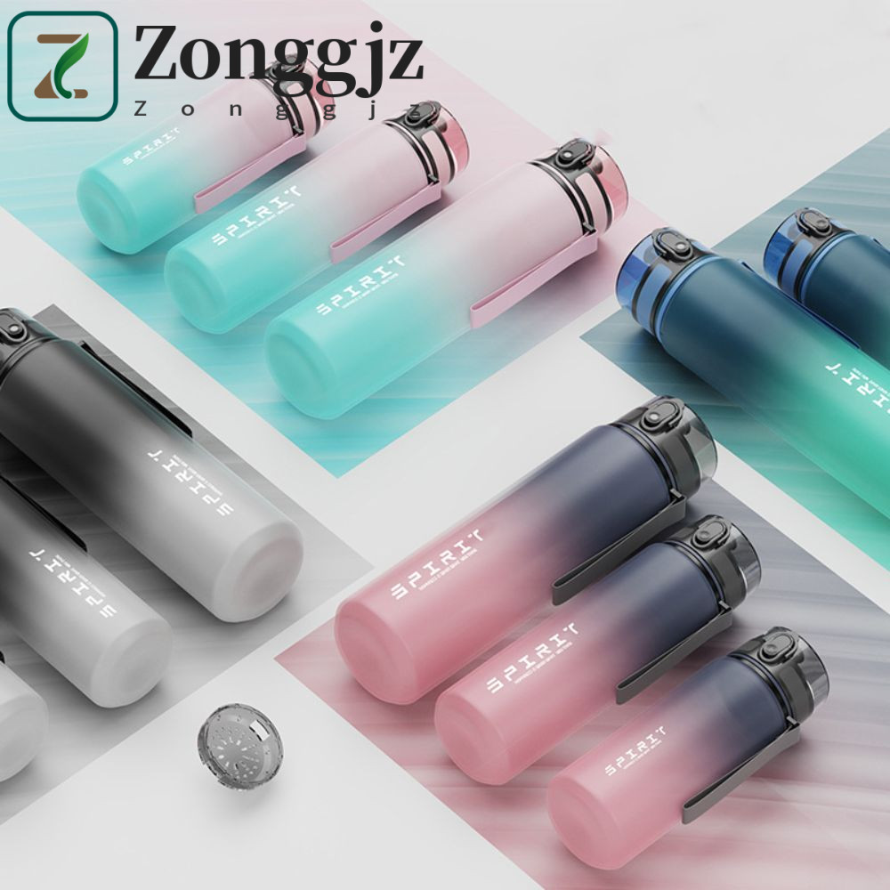 Bình Nước Thể Thao ZONGGJZ 1 Lít, Cốc Nhựa Nhiều Màu Sắc Chống Rò Rỉ PC, Dung Tích Lớn Đẹp Di Động 500 / 800 / 1000ml Ấm Siêu Tốc Thể Thao Dung Tích Lớn Tập Gym