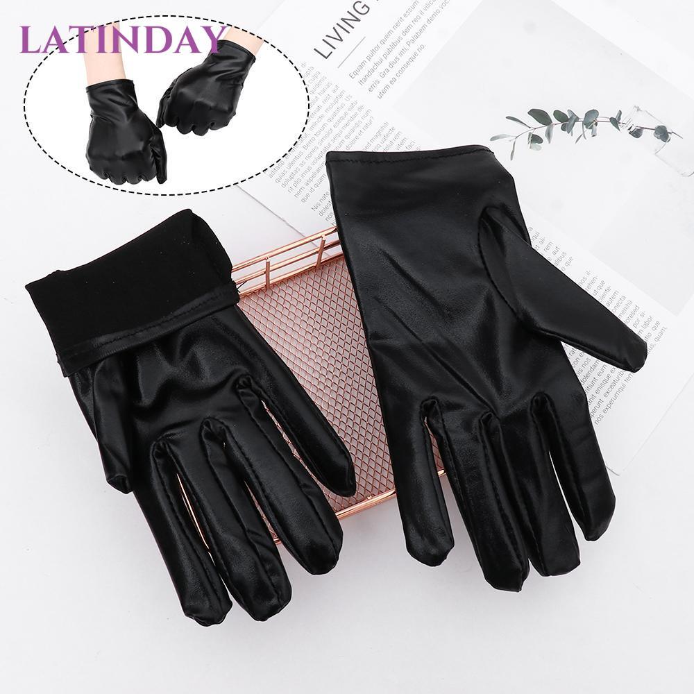 Găng tay da LATINDAY Găng tay PU Gothic Punk Gothic Gothic Gothic Dress Up