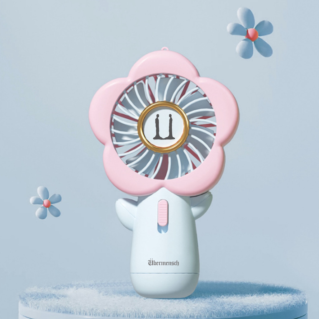 quạt tích điện mini quạt mini cầm tay Quan Zhilong GD World Tour Concert Cùng phiên bản Q Hoa cúc nh