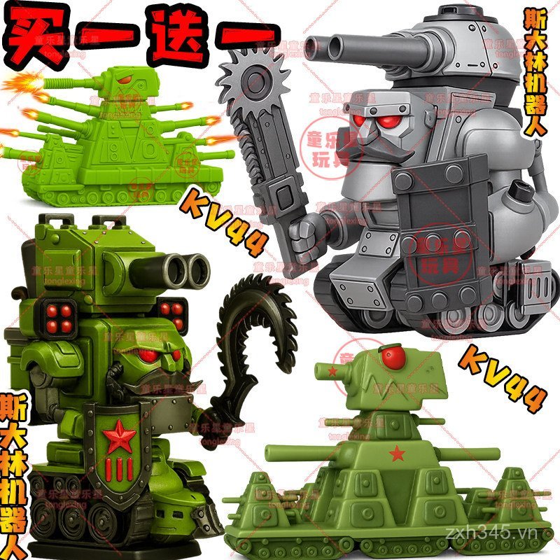 Robot Stalin Phiên bản nâng cấp Carl KV44 Model Tank Chiến tranh thế giới Quân sự In 3D Đồ chơi bán 