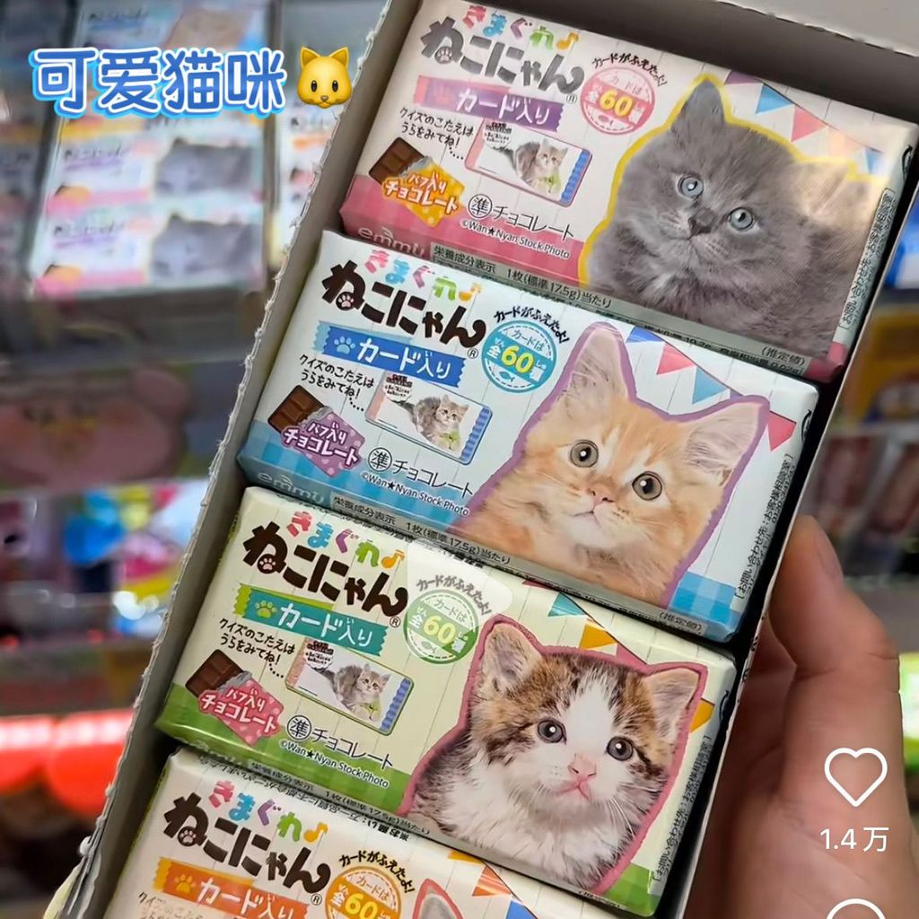 Daigou Nhật Bản Nhập Khẩu donki Mèo Dễ Thương Chó Giòn Sôcôla Vui Nhộn Món Quà Ăn Nhẹ Tay Bộ Sưu Tập