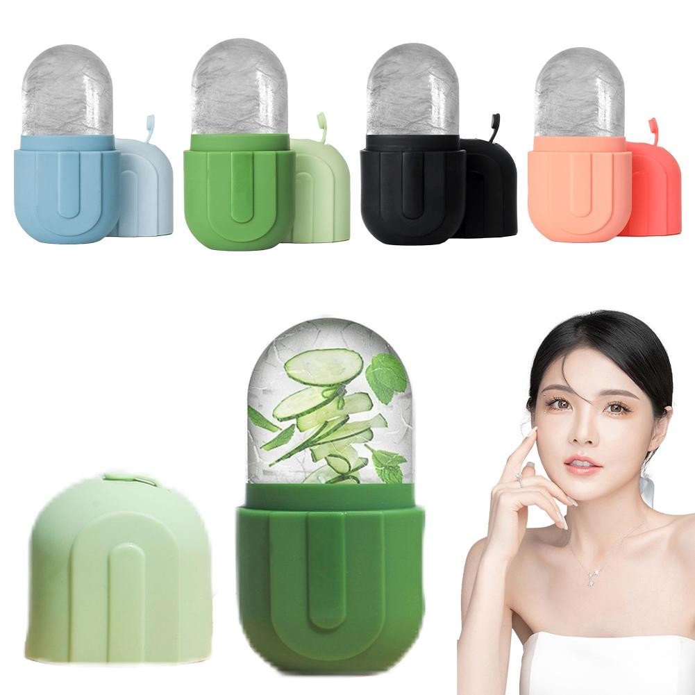 Ice Face Roller Massage Beauty Ice Molder Silicone Massage Roller Cho Mắt Cổ K0