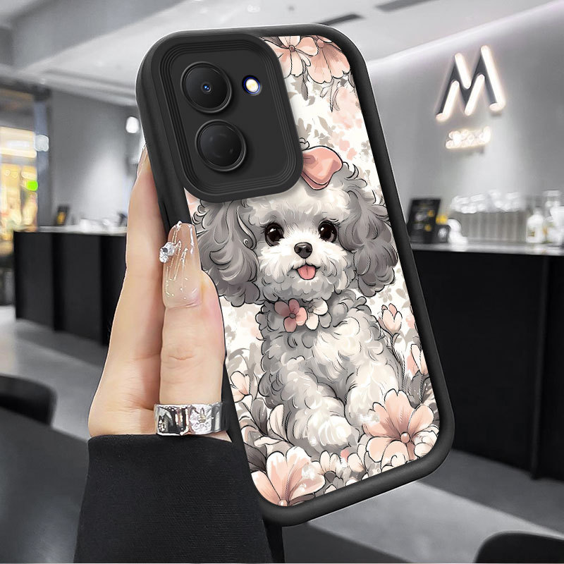 Vỏ Cho Tecno Spark GO 3 KN3 GO 2 Ốp Lưng Techno Spark GO 3 GO3 GO2 Nơ Hoa Dễ Thương Họa Tiết Chó Mèo