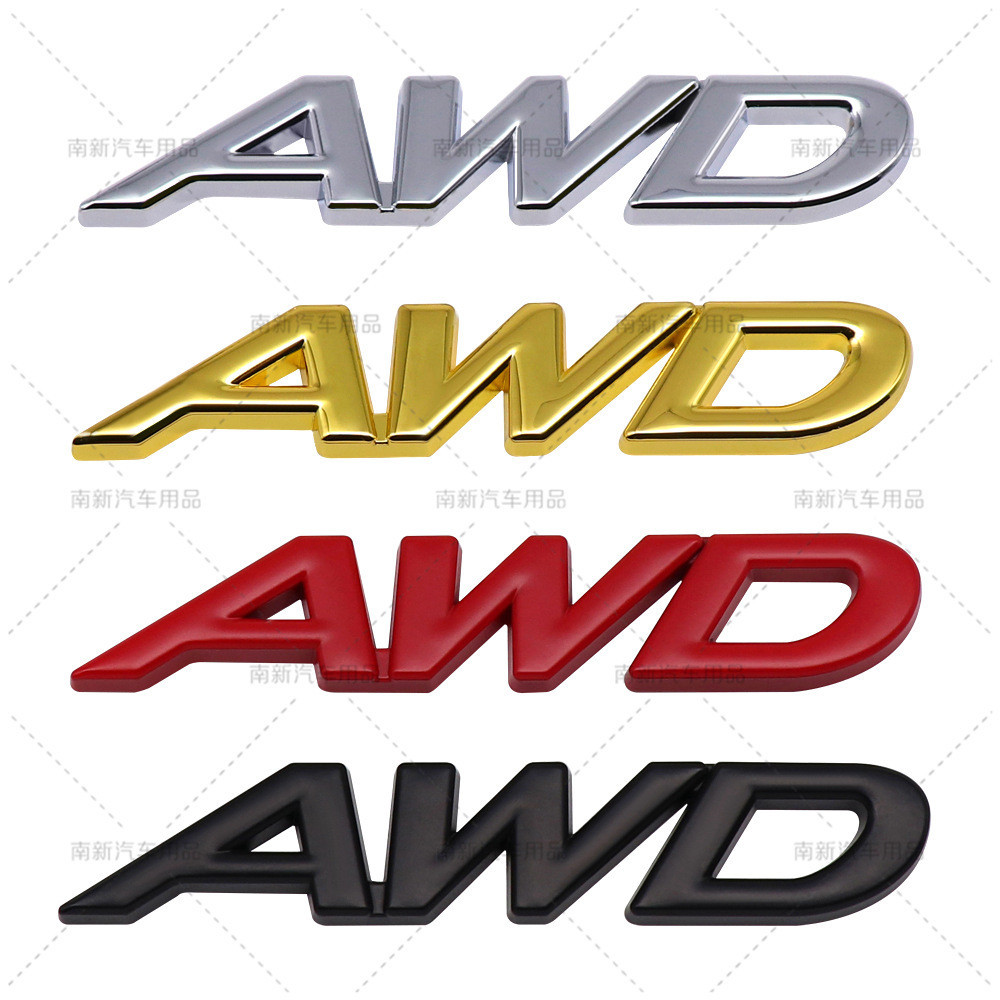 Logo ô tô AWD Thích hợp cho Logo ô tô sửa đổi Mazda Logo ổ đĩa bốn bánh Logo bên Nhãn dán ô tô Chất 
