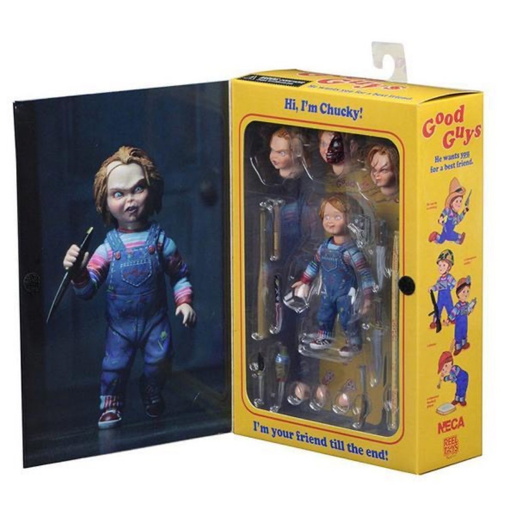 NECA Chucky Nhân Vật Hành Động Trẻ Em Chơi Cult of Chucky Phiên Bản Cao Cấp Búp Bê Kinh Dị Sưu Tập