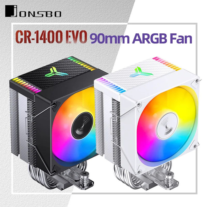 JONSBO CR1400 EVO CPU Cooler 4 Ống Nhiệt ARGB PWM Processador Tháp Quạt Làm Mát Không Khí Tản Nhiệt 
